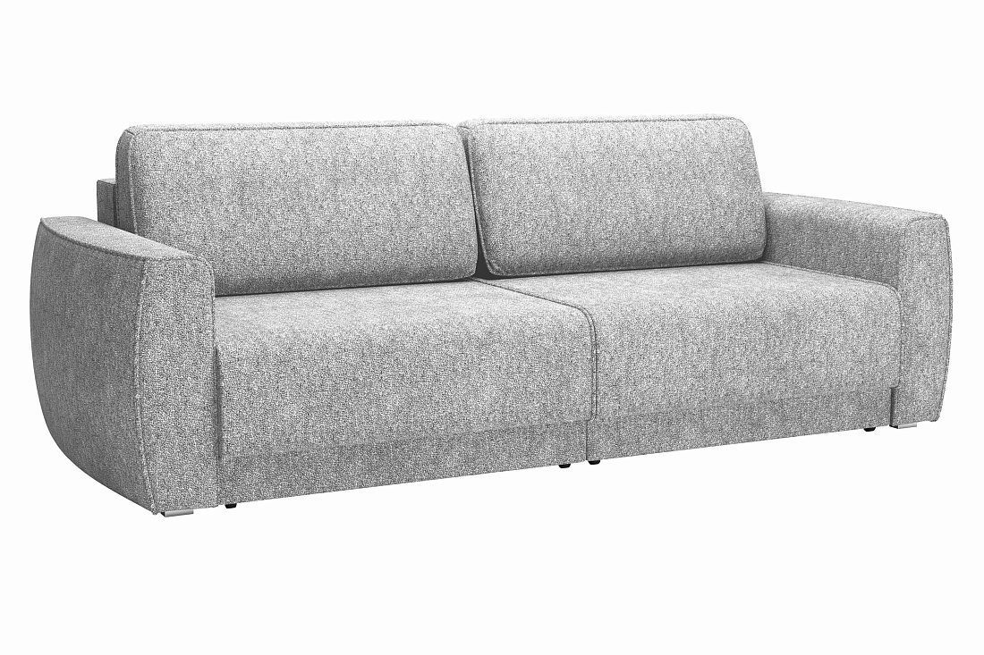 Женева 2S2P / Диван - кровать (еврокнижка) велюр bubble 4 серый